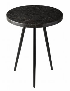 Stolik kawowy blat granit labradoryt czarne nogi