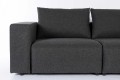 Outdoor Sofa Breeze 3 osobowa Antracytowa lewa