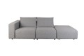 Outdoor Sofa Breeze 3 osobowa Szara lewa 