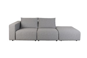 Outdoor Sofa Breeze 3 osobowa Szara lewa 