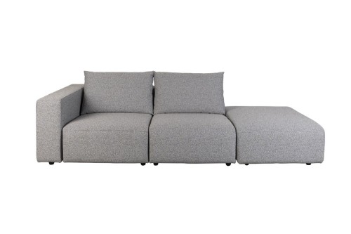 Outdoor Sofa Breeze 3 osobowa Szara lewa 