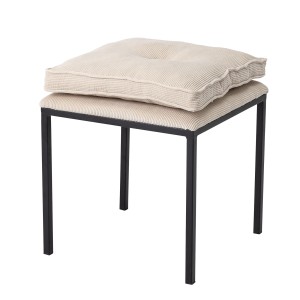 Stołek ze sztruksową poduszką Tammy