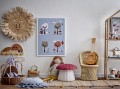 Dziecięcy regał na książki pleciony Boho Domek