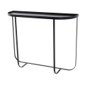Minimalistyczna czarna metalowa matowa konsola