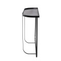 Minimalistyczna czarna metalowa matowa konsola