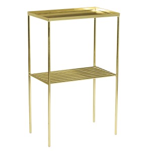 Złoty stolik kawowy mini regał