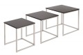 Invicta zestaw 3 stolików czarnych New Elements Invicta