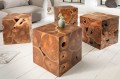 Stolik kawowy z drewna tekowego Square 40 Invicta
