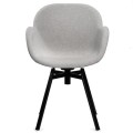 Krzesło Malmo tapicerowane szare
