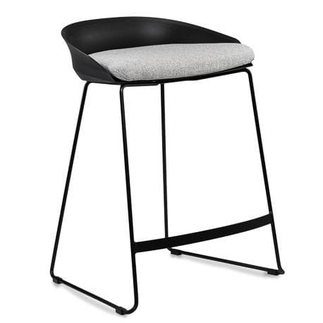 Hoker bez oparcia Nicea czarny