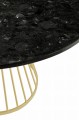 Okrągły stolik kawowy Round blat granit złota podstawa
