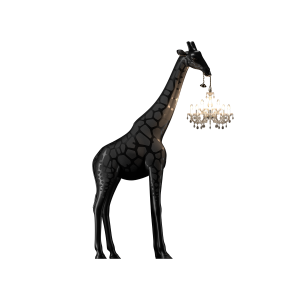 Żyrafa lampa podłogowa Giraffe in Love 2,65 m czarna