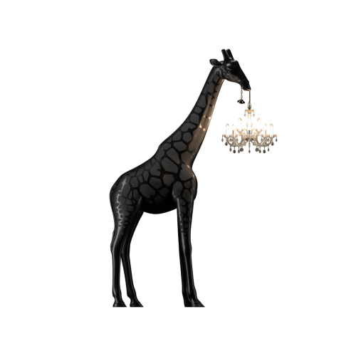 Żyrafa lampa podłogowa Giraffe in Love 2,65 m czarna