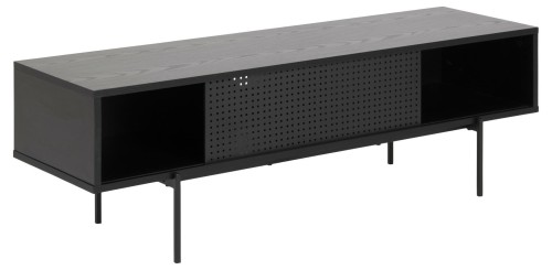 Czarna loftowa szafka pod TV Angus