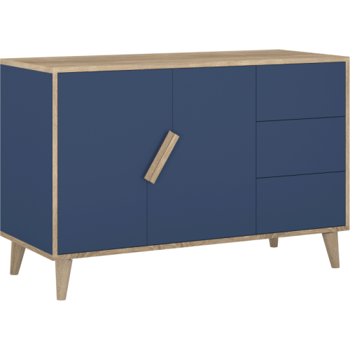 Niebieska skandynawska komoda dziecięca