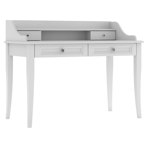 Biurko Charlotte z nadstawką szare