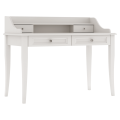 Biurko Charlotte z nadstawką w kolorze kości słoniowej