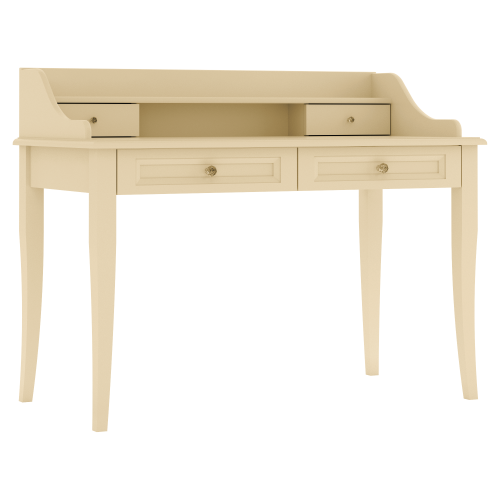 Biurko Charlotte z nadstawką kremowe