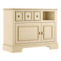 Kremowa komoda dziecięca Sofi z szafkami  