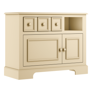 Kremowa komoda dziecięca Sofi z szafkami  