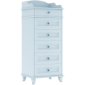 Wysoka komoda dziecięca Charlotte z szufladami błękitna