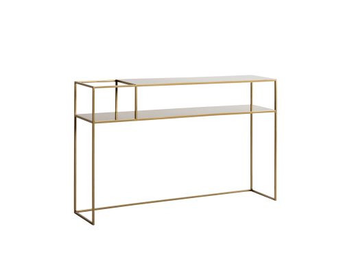 Konsola Senso Flower Metal złota 120x25