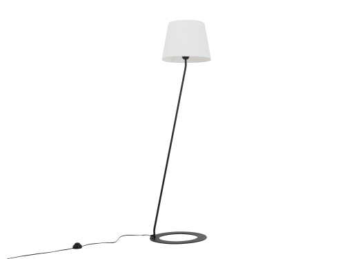 Lampa podłogowa Shade Floor biały klosz czarna podstawa