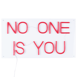 Dekoracja ścienna neon No one is you