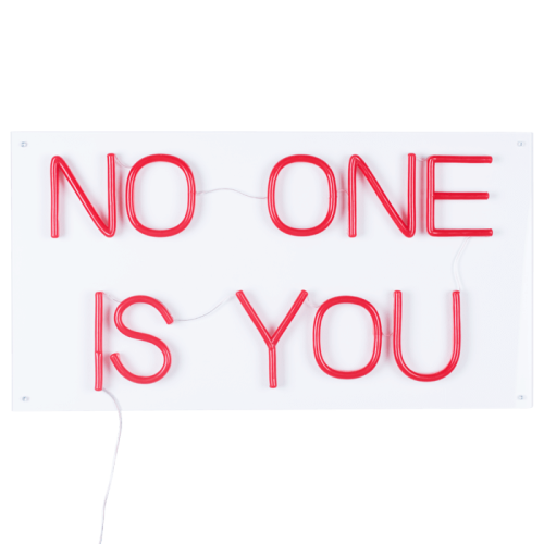 Dekoracja ścienna neon No one is you