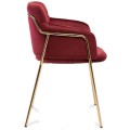 Krzesło Korfu Gold bordowe