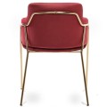 Krzesło Korfu Gold bordowe