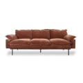 Ceglasta sofa Retro 4-osobowa magnolia