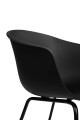 Krzesło Ralf czarne polipropylen metal