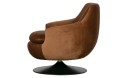 Fotel obrotowy Jada aksamitny brązowy Woood