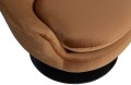 Fotel obrotowy Jada aksamitny brązowy Woood