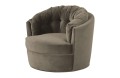 Obrotowy fotel Carousel Velvet zieleń Khaki Be Pure