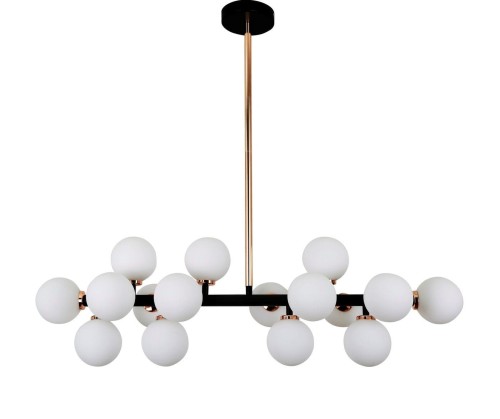 Lampa wisząca Petrica Czarno  - Złota