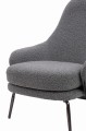 Fotel Lobby Teddy szary boucle