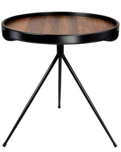 Stolik Toby ciemny orzech MDF metal