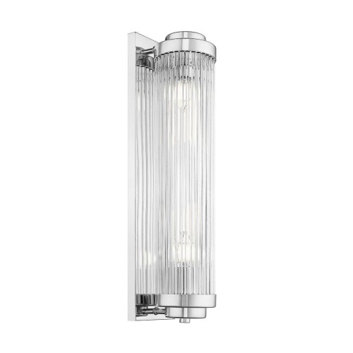 Lampa ścienna kinkiet Sergio chrom długi