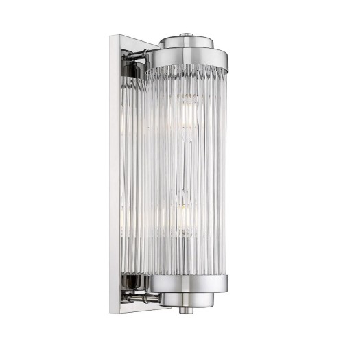 Lampa ścienna kinkiet Sergio chrom krótki