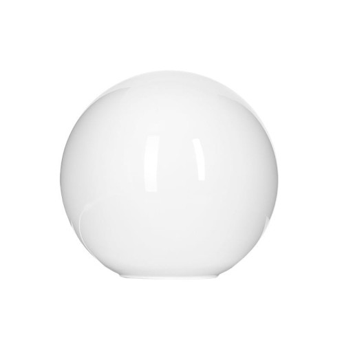 Szklana lampy stołowa biała kula