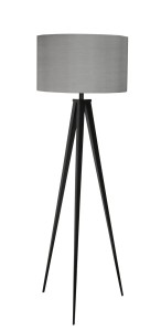 Lampa podłogowa TRIPOD czarno-szara Zuiver