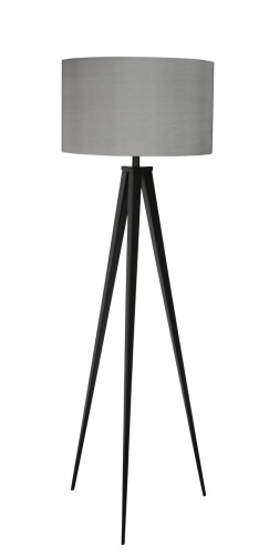 Lampa podłogowa TRIPOD czarno-szara Zuiver
