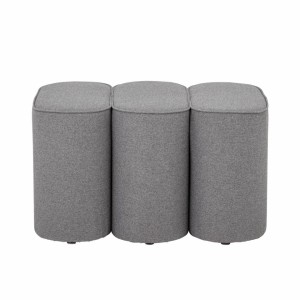 Oryginalne szare siedzisko pufa