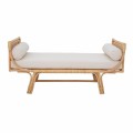 Rattanowa ławeczka Daybed z wałeczkami