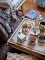 Rattanowa ławeczka Daybed z wałeczkami