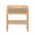 Rattanowa szafka nocna Manon Pine