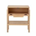 Rattanowa szafka nocna Manon Pine