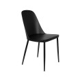 Krzesło do jadalni Pip czarne polipropylen